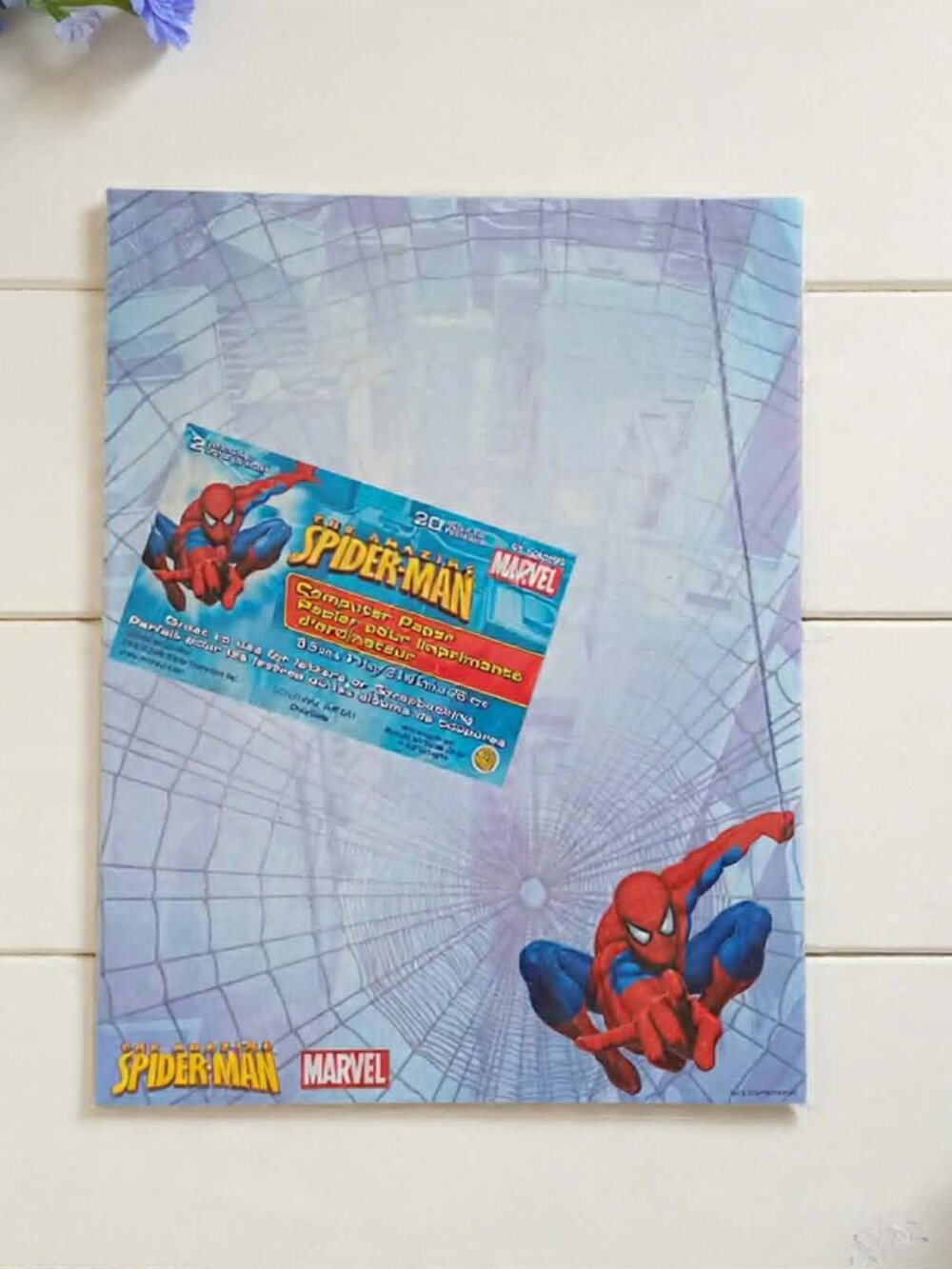 Sealed Vintage Spider-Man Computer Paper Marvel Stationery Collectible